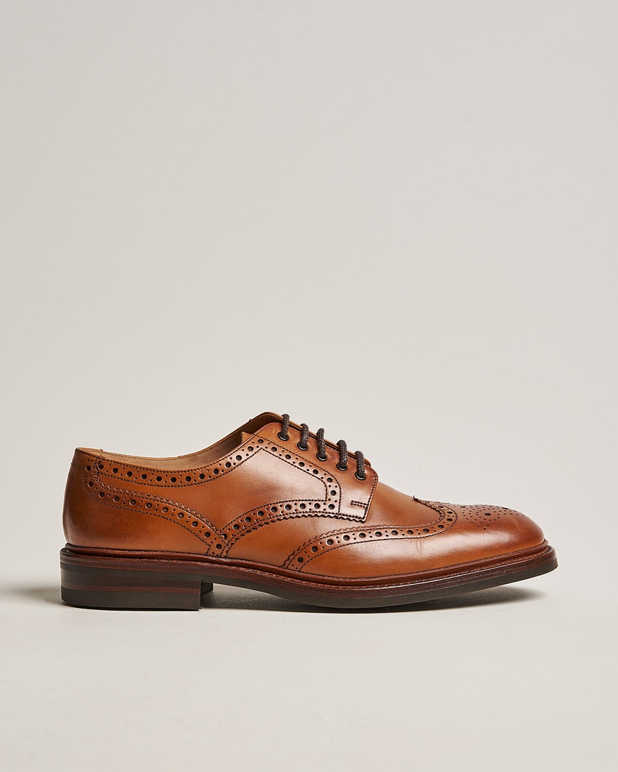 Loake 1880 Chester Brogue Tan Burnished Calf – Brun