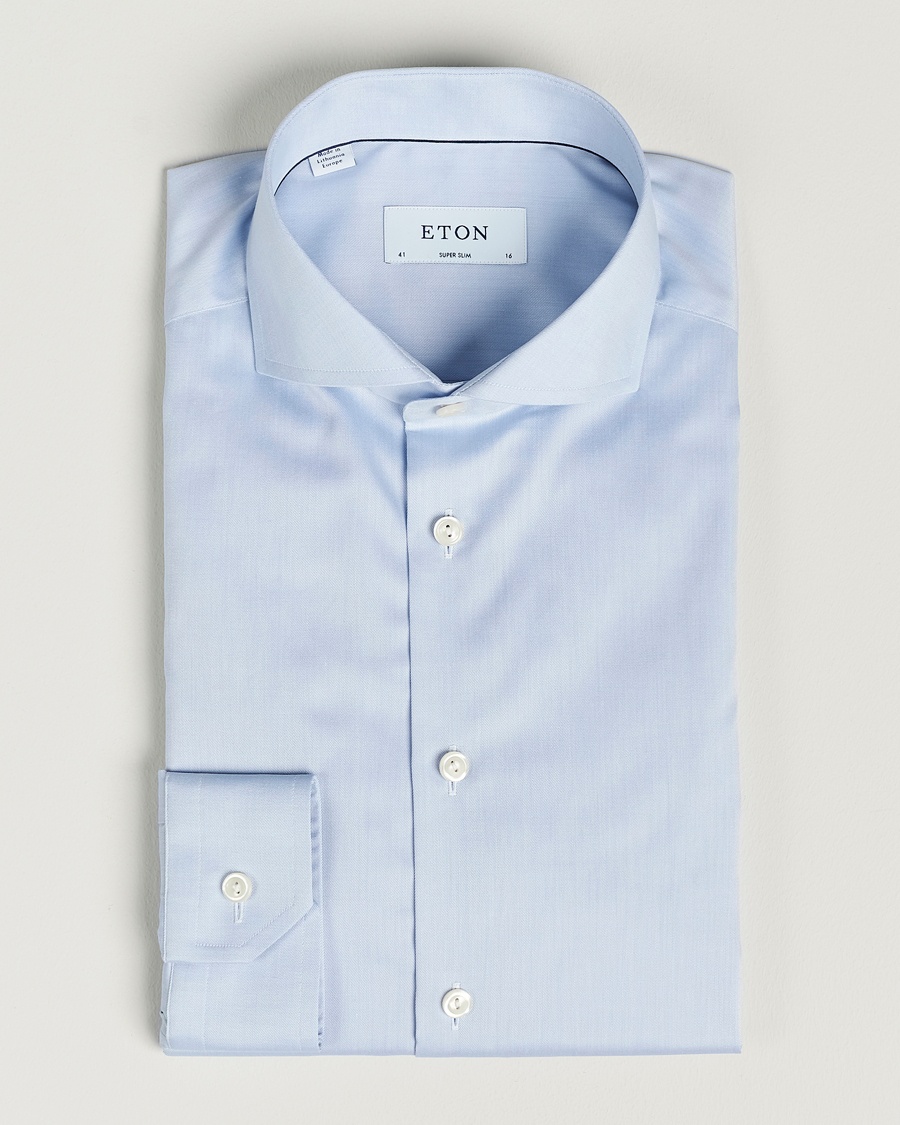 Eton Super Slim Fit Shirt Blue – Blå