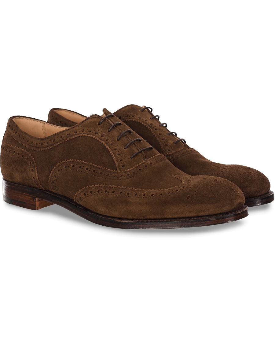  Arthur III Brogue Brown Plough Suede