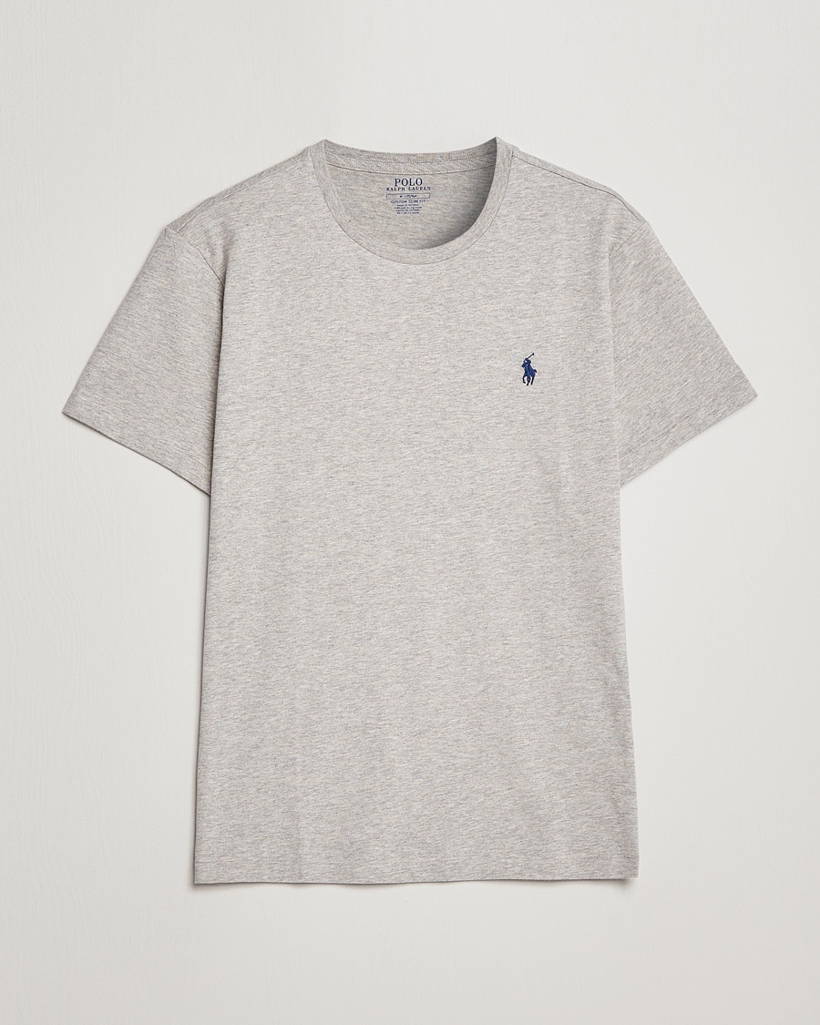 Polo Ralph Lauren Custom Slim Fit Tee New Grey Heather – Grå