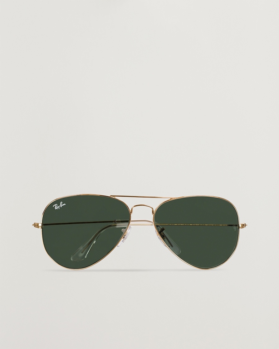 Ray-Ban 0RB3025 Aviator Large Metal Sunglasses Arista/Grey Green – Gull