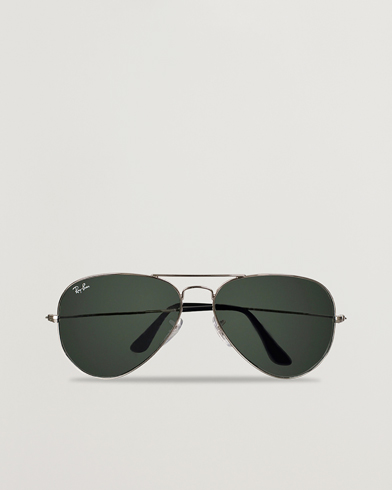 Herre | Solbriller | Ray-Ban | 0RB3025 Aviator Large Metal Sunglasses Silver/Grey Mirror