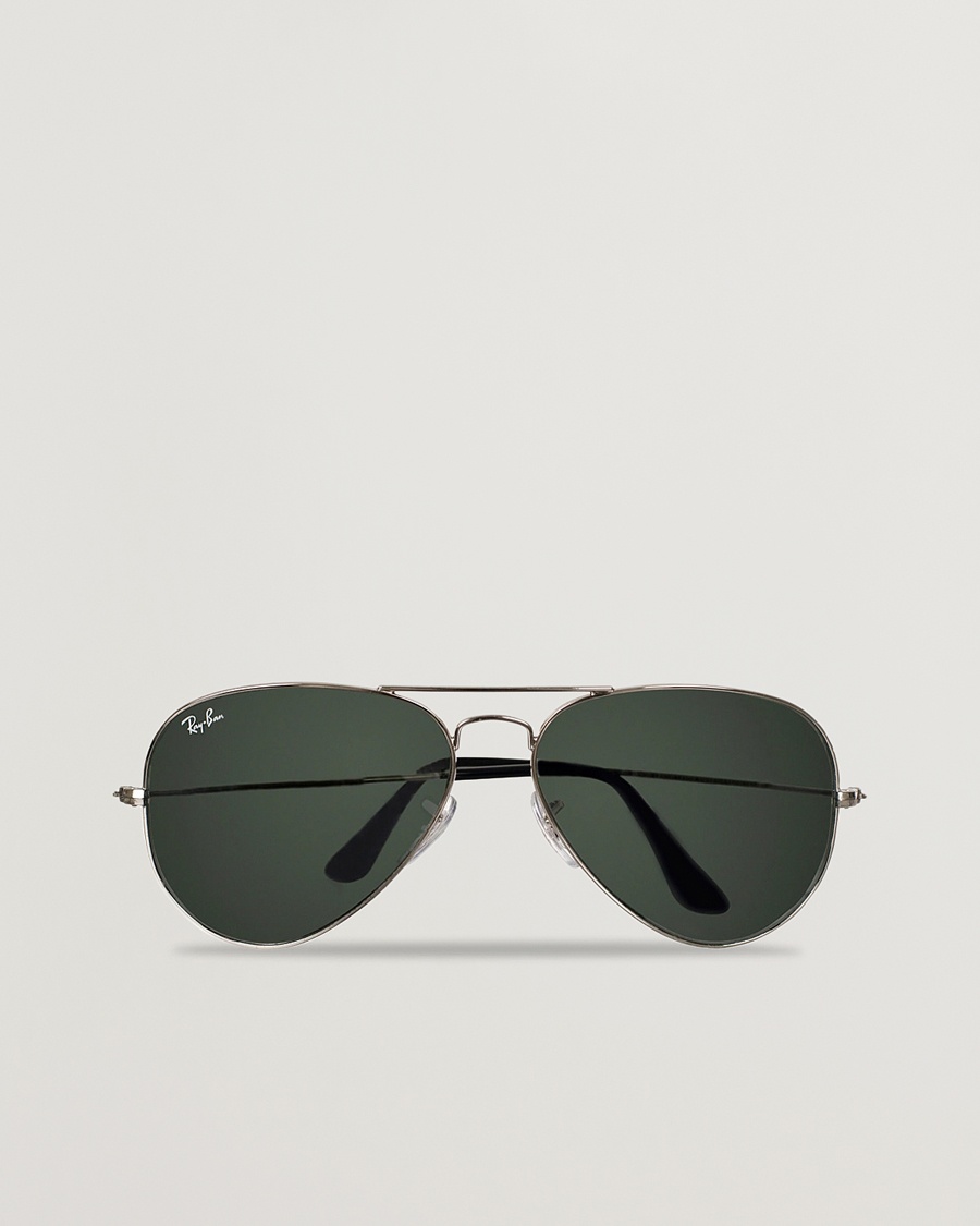 Ray-Ban 0RB3025 Aviator Large Metal Sunglasses Silver/Grey Mirror – Sølv