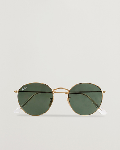 Herre | Runde solbriller | Ray-Ban | RB3447 Metal Sunglasses Arista/Crystal Green