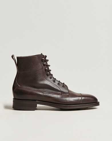 Herre | Kjøp sko fra Edward Green, få skoblokk på kjøpet. | Edward Green | Galway Grained Boot Dark Brown Utah Calf