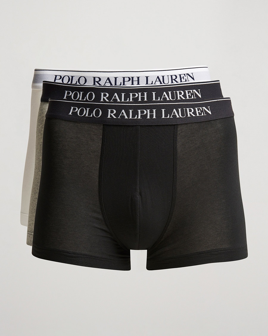 Herre | Undertøy | Polo Ralph Lauren | 3-Pack Trunk Grey/White/Black