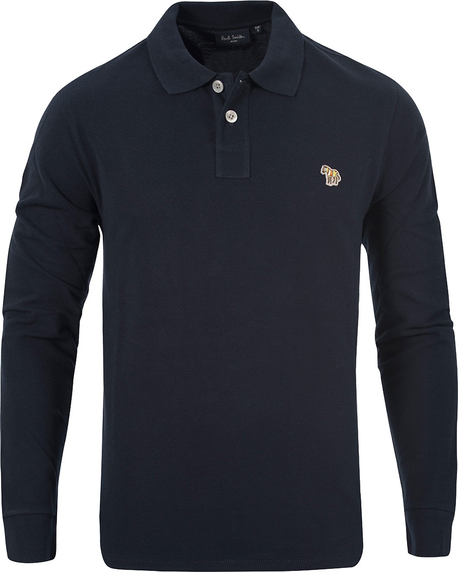  Long Sleeve Polo Navy