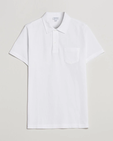 Herre | Pikéer | Sunspel | Riviera Polo Shirt White