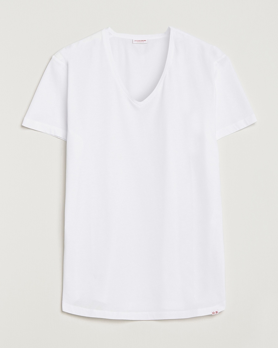 Orlebar Brown OB V-Neck Tee White – Hvit