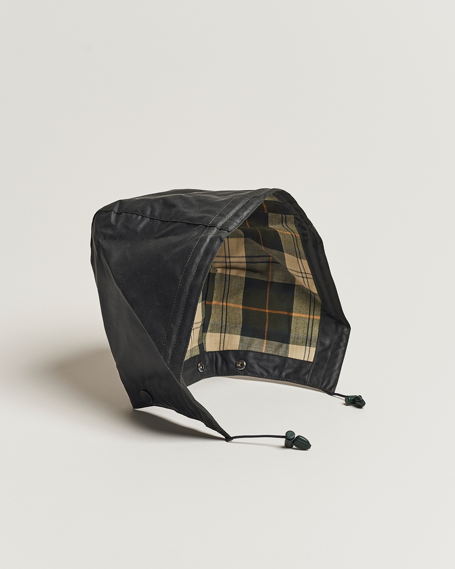Barbour Lifestyle Waxed Cotton Hood Sage – Grønn