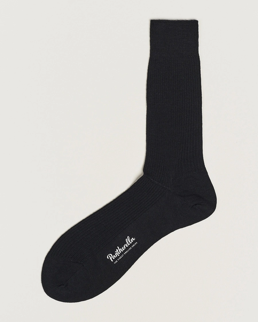 Herre | Vanlige sokker | Pantherella | Naish Merino/Nylon Sock Black