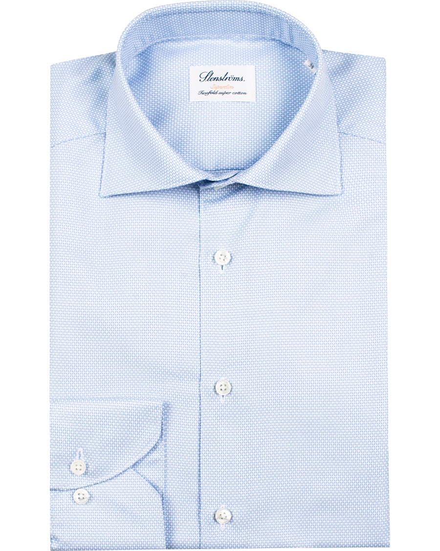  Superslim Structured Shirt Blue/White