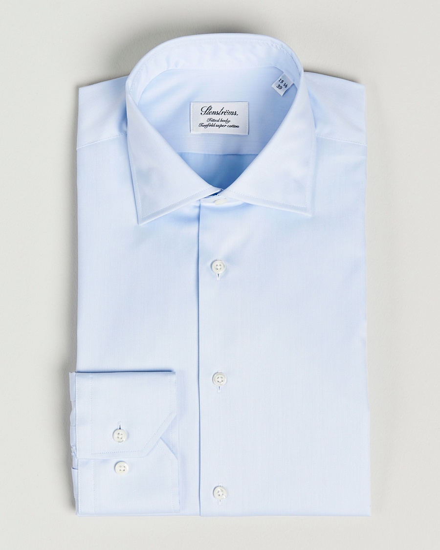 Herre | Formelle | Stenströms | Fitted Body Shirt Blue