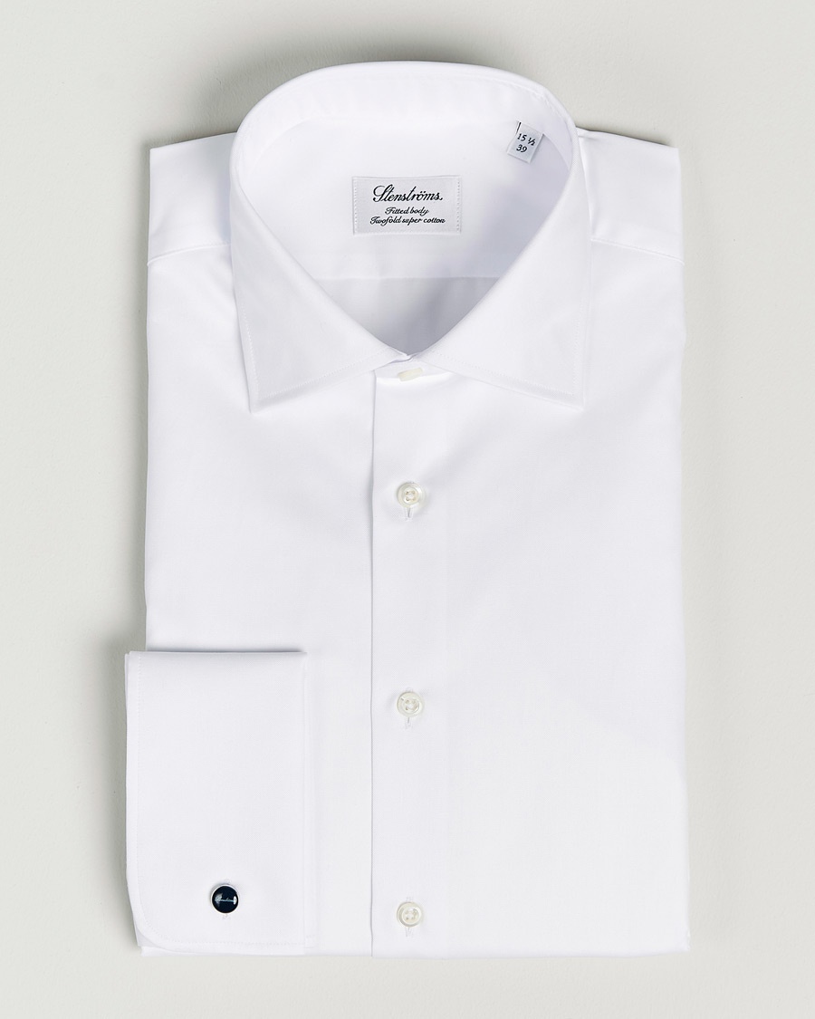 Herre | Formelle | Stenströms | Fitted Body Double Cuff White