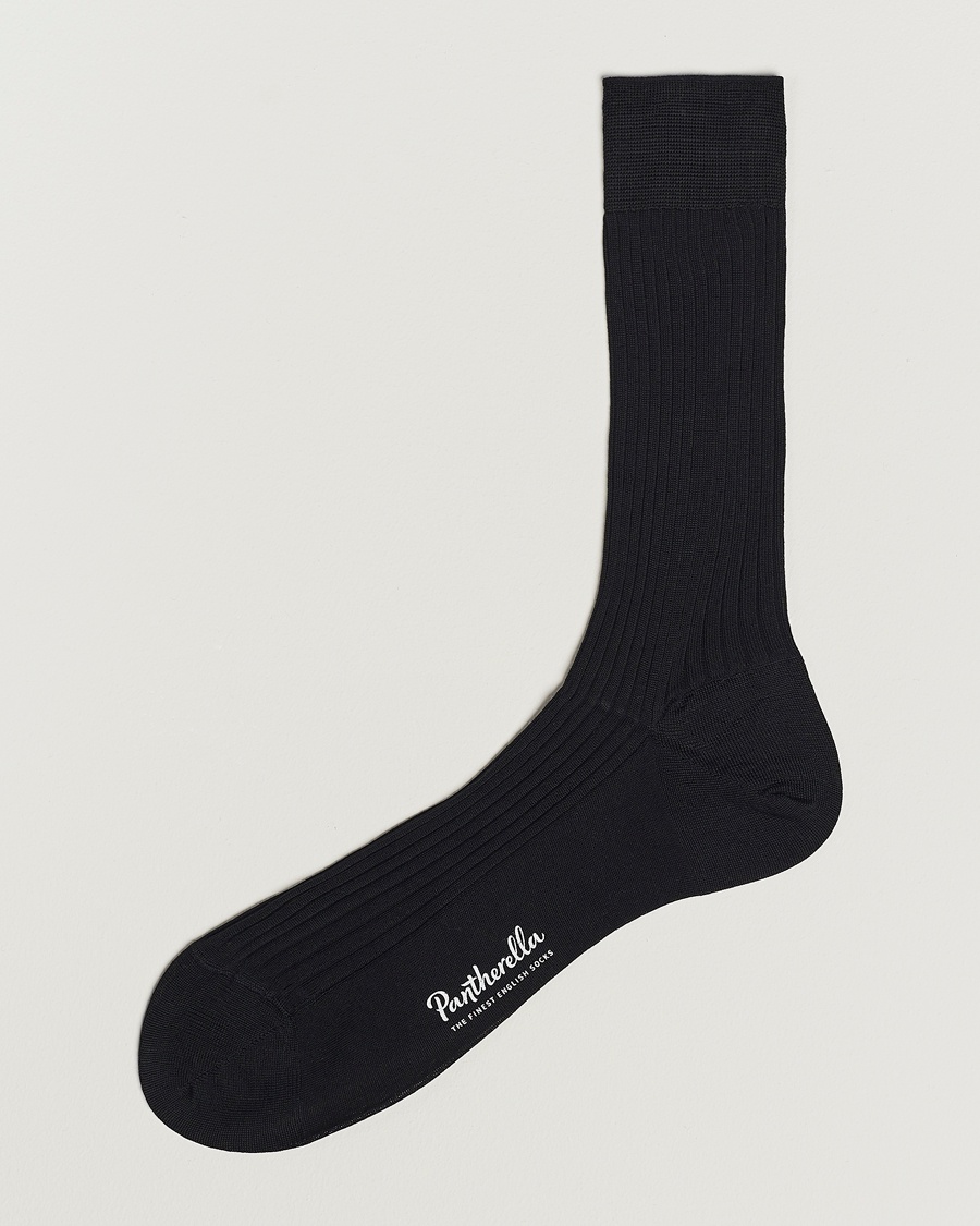 Herre | Sokker | Pantherella | Vale Cotton Socks Black