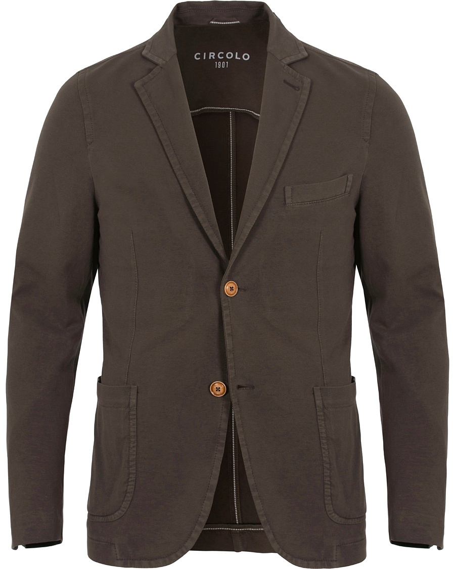  Jersey Patch Pocket Blazer Cocco Dark Brown
