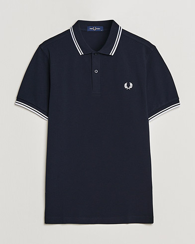 Herre | Fred Perry | Fred Perry | Twin Tipped Polo Shirt Navy/White