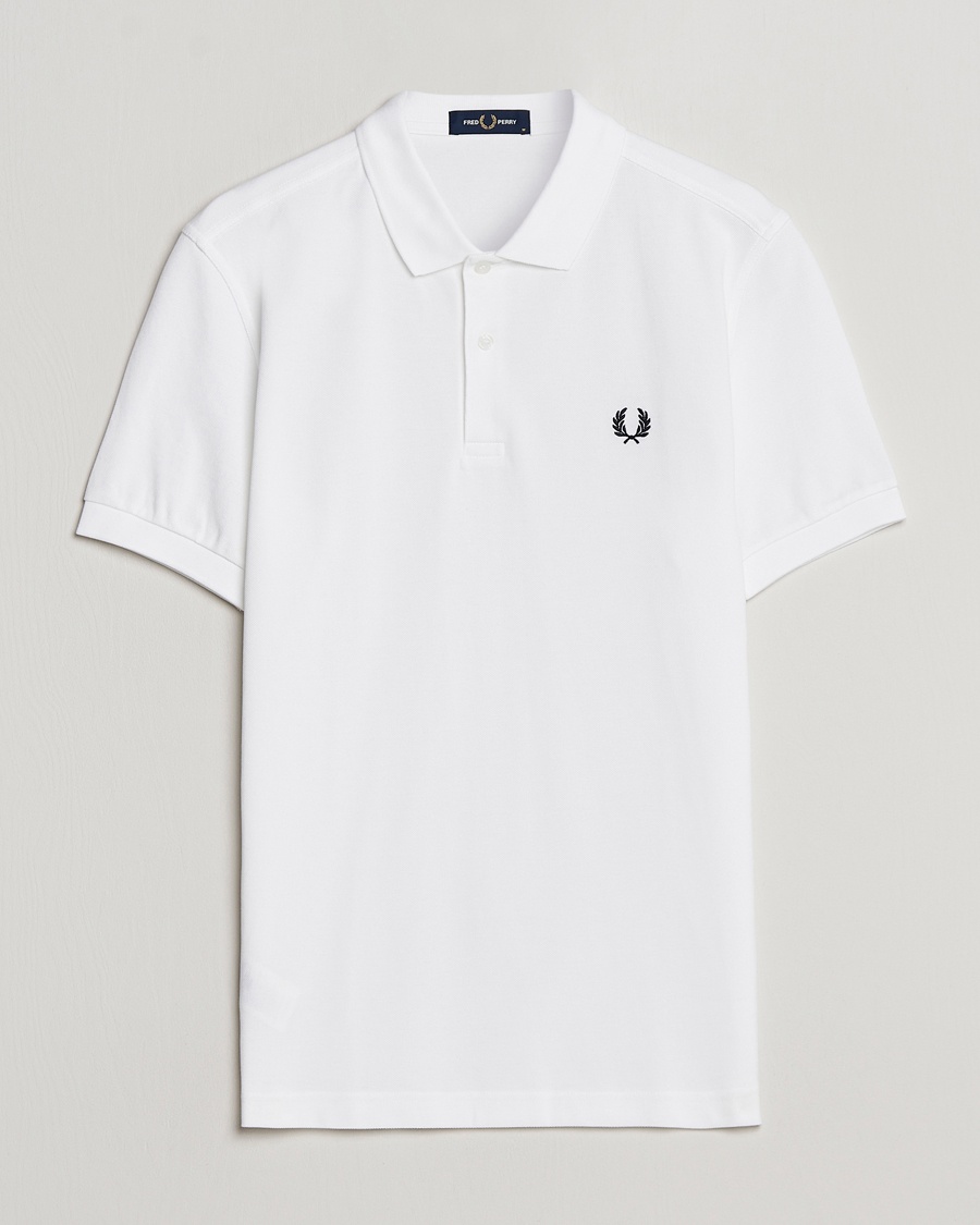 Fred Perry Plain Polo White – Hvit
