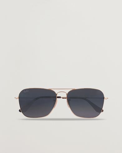 Herre | Firkantede solbriller | Ray-Ban | 0RB3136 Caravan Sunglasses Gold/Grey
