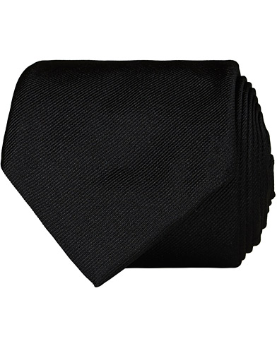 Slips |  Tie 7,5 cm Silk Tie Black