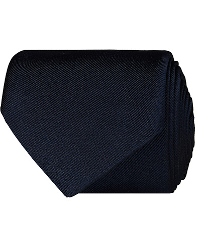 Slips |  Tie 7,5 cm Silk Tie Dark Blue