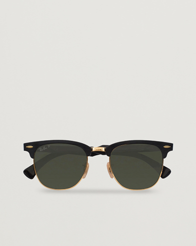 Herre | Buede solbriller | Ray-Ban | 0RB3507 Clubmaster Sunglasses Black Arista/Polar Green