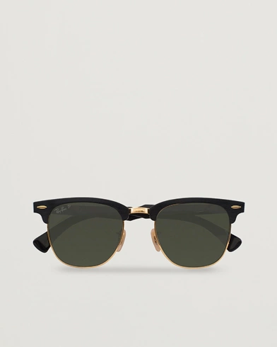 Herre | Assesoarer | Ray-Ban | 0RB3507 Clubmaster Sunglasses Black Arista/Polar Green
