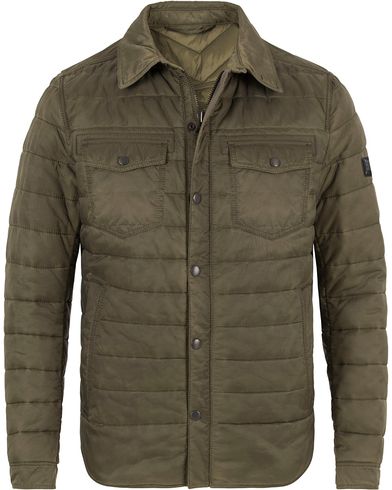 BOSS Casual Owilder Shirt Jacket Olive Green