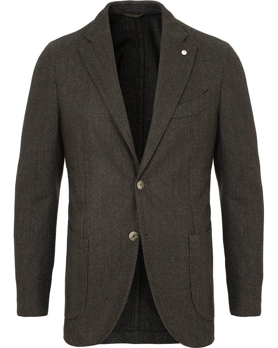  Jack Regular Herringbone Jersey Blazer Dark Green