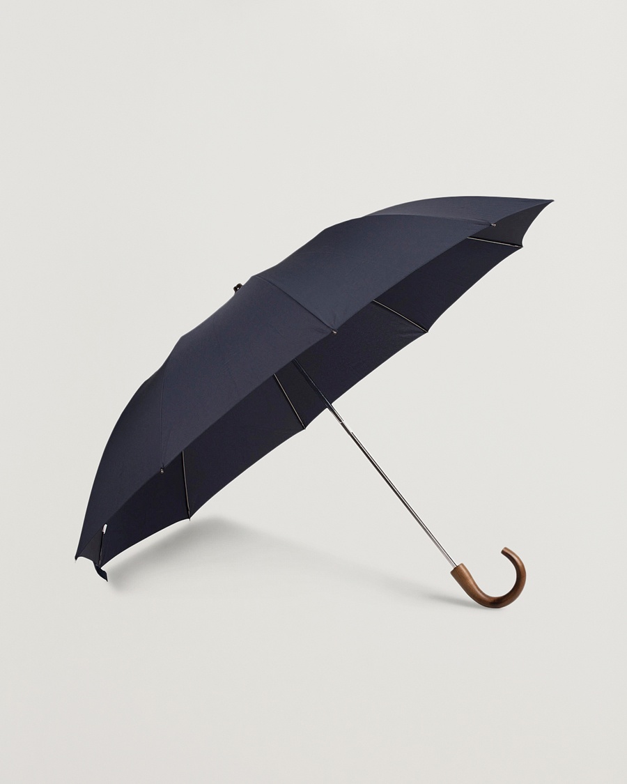 Fox Umbrellas Telescopic Umbrella Navy – Blå