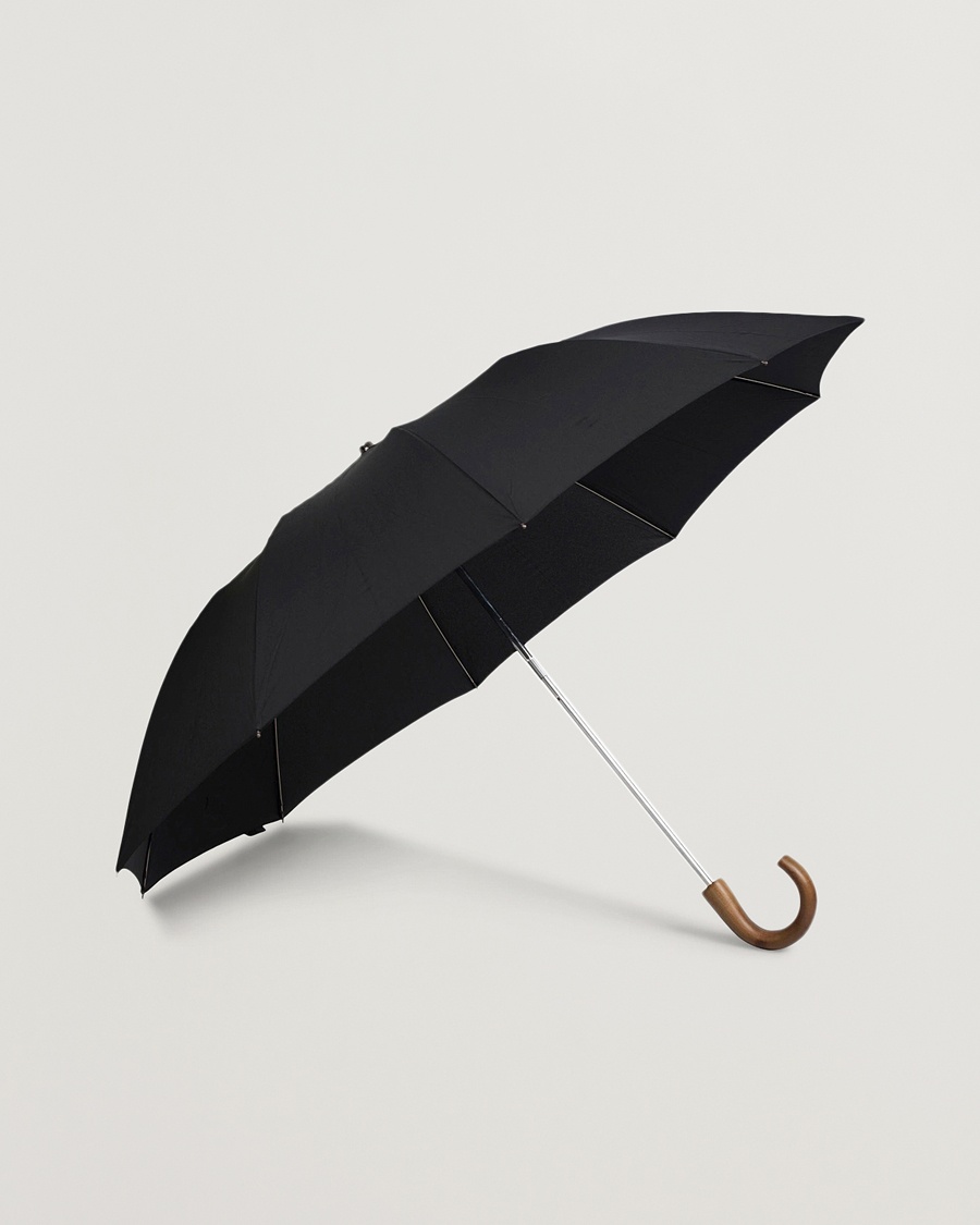 Fox Umbrellas Telescopic Umbrella Black – Svart