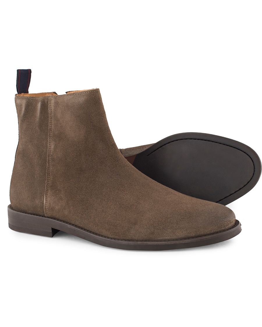 Max Zip Chelsea Boot Iron Grey Suede