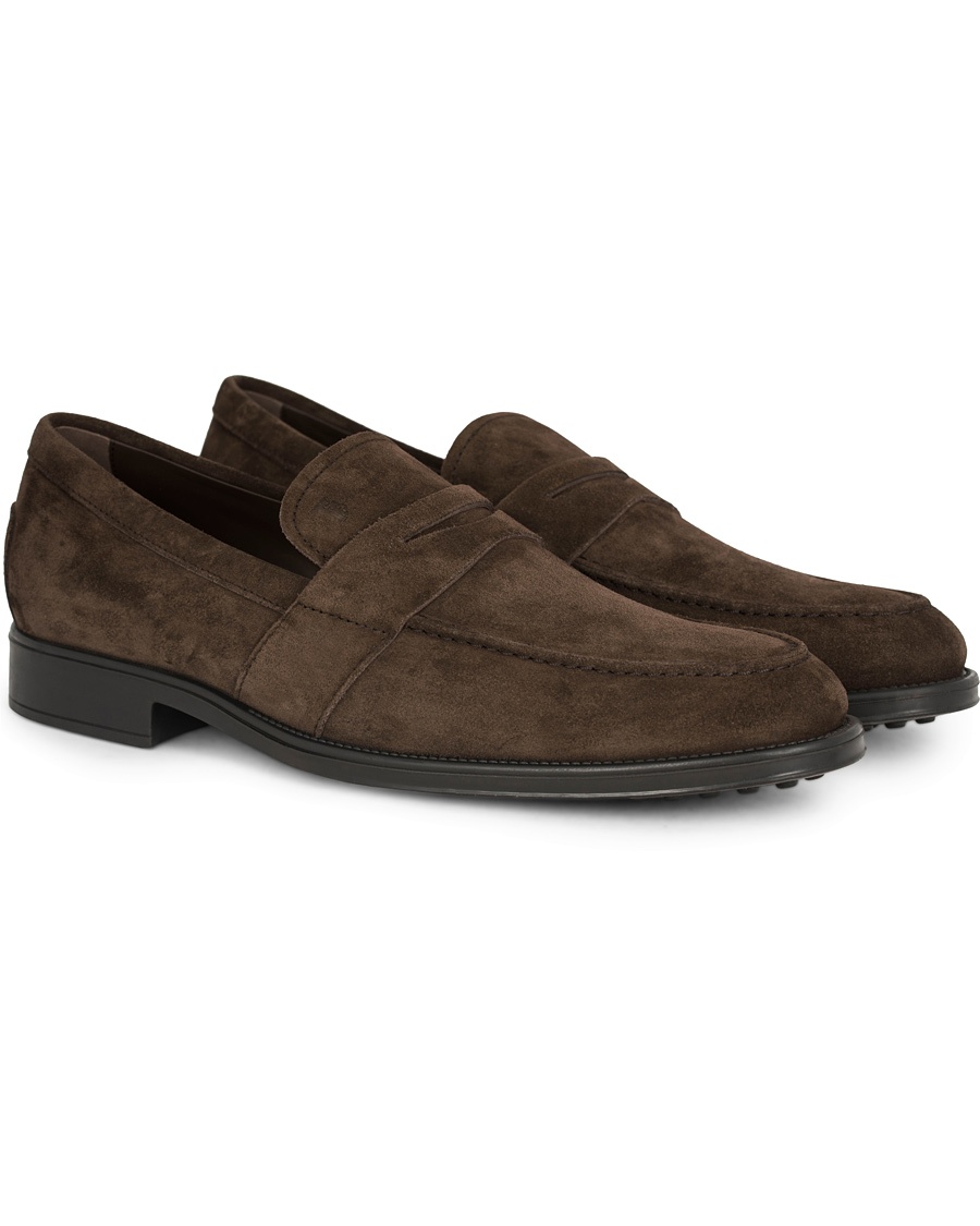  Mocassino Penny Loafer Dark Brown Suede