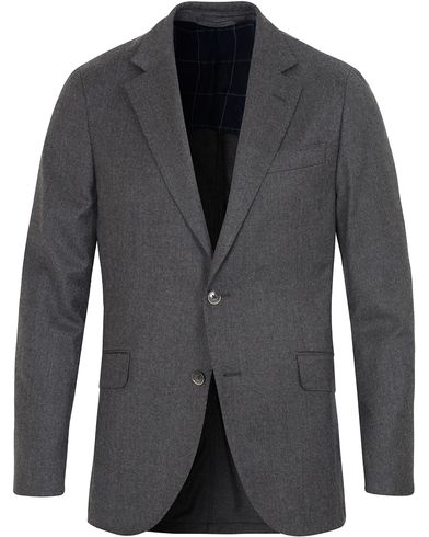  Plain Flannel Jacket Grey