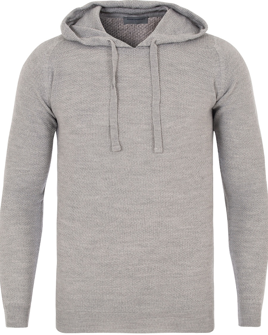  4 Singular Extra Fine Merino Hoodie Brando Grey