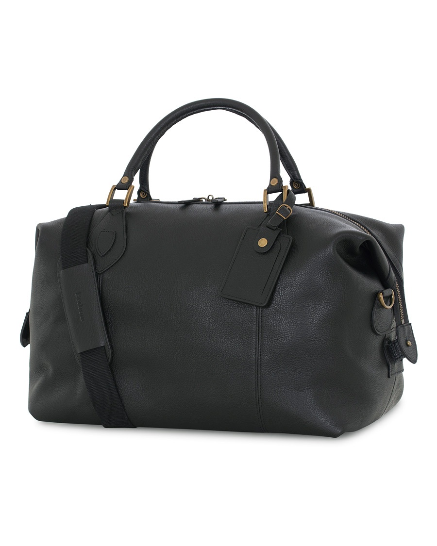 Herre | | Barbour Lifestyle | Leather Medium Travel Explorer Black