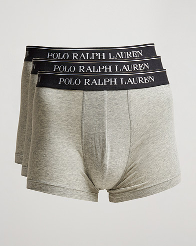 Herre | Underbukser | Polo Ralph Lauren | 3-Pack Trunk Andover Heather Grey