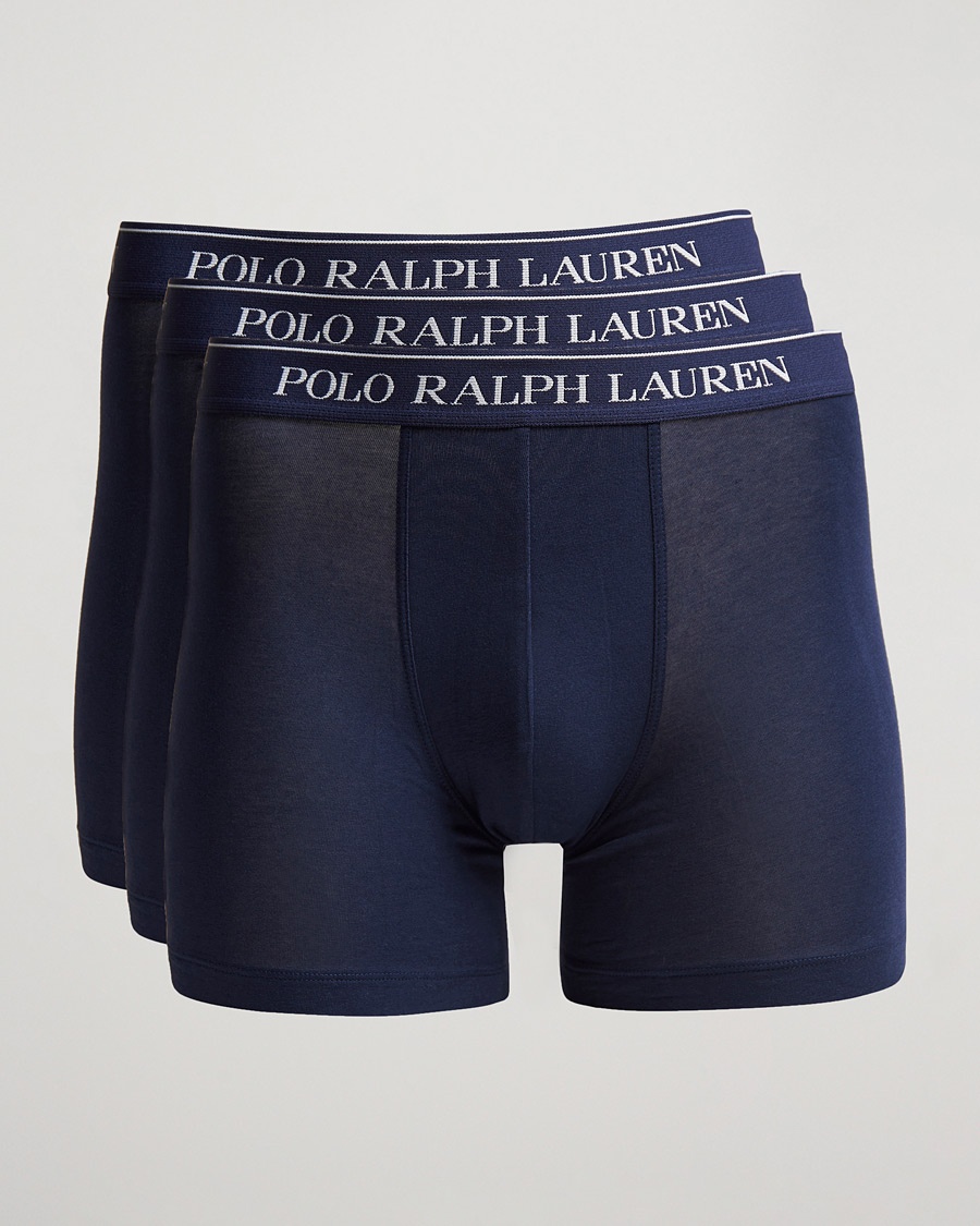 Polo Ralph Lauren 3-Pack Boxer Brief Navy – Blå