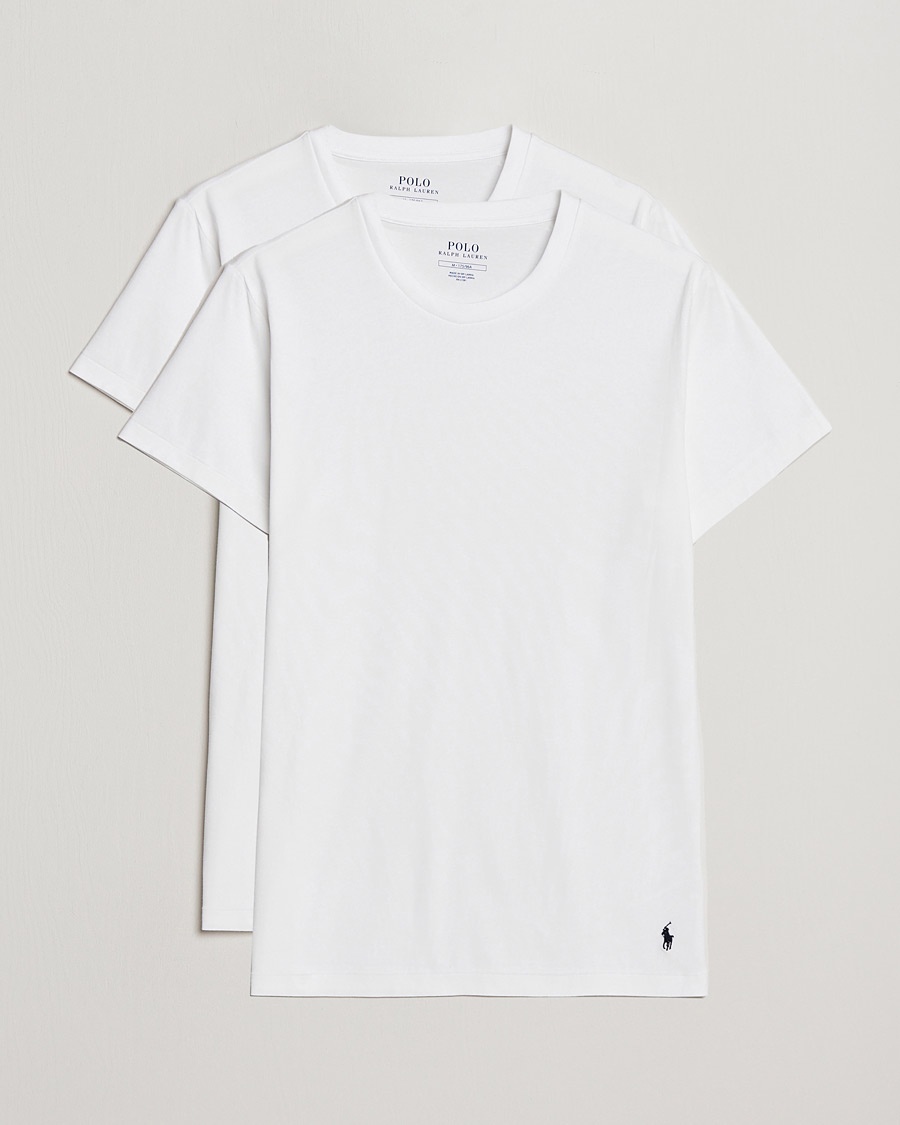 Polo Ralph Lauren 2-Pack Cotton Stretch T-Shirt White – Hvit