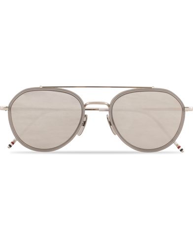  TB-801 Sunglasses Shiny Silver/Dark Grey
