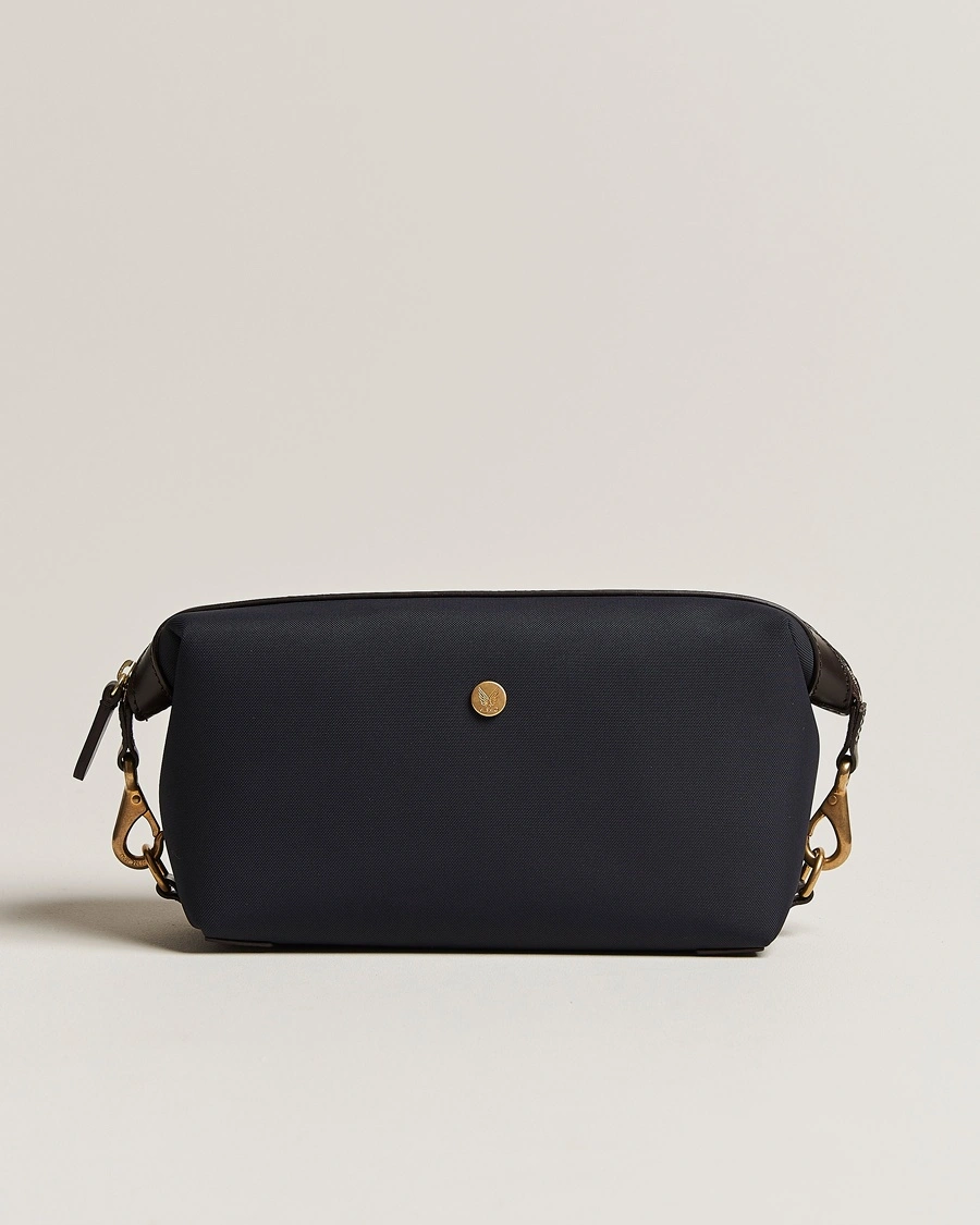Herre | Toalettmapper | Mismo | M/S Nylon Washbag Navy/Dark Brown
