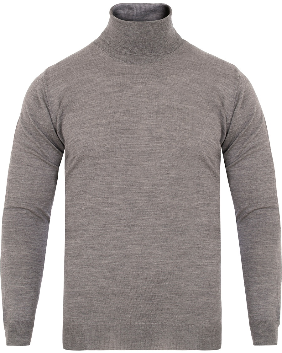  Cole Extra Fine Merino Polo Grey