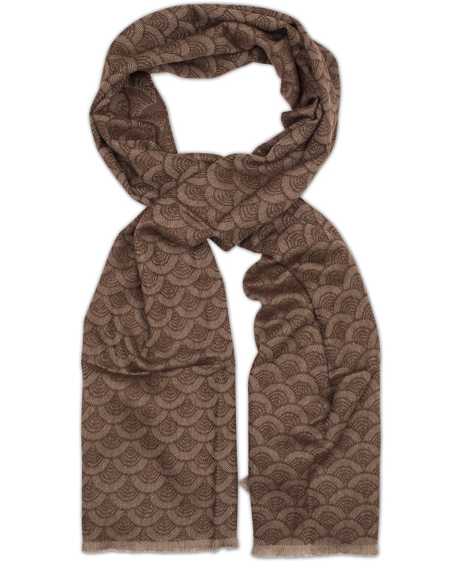  Merino Woven Scarf Brown