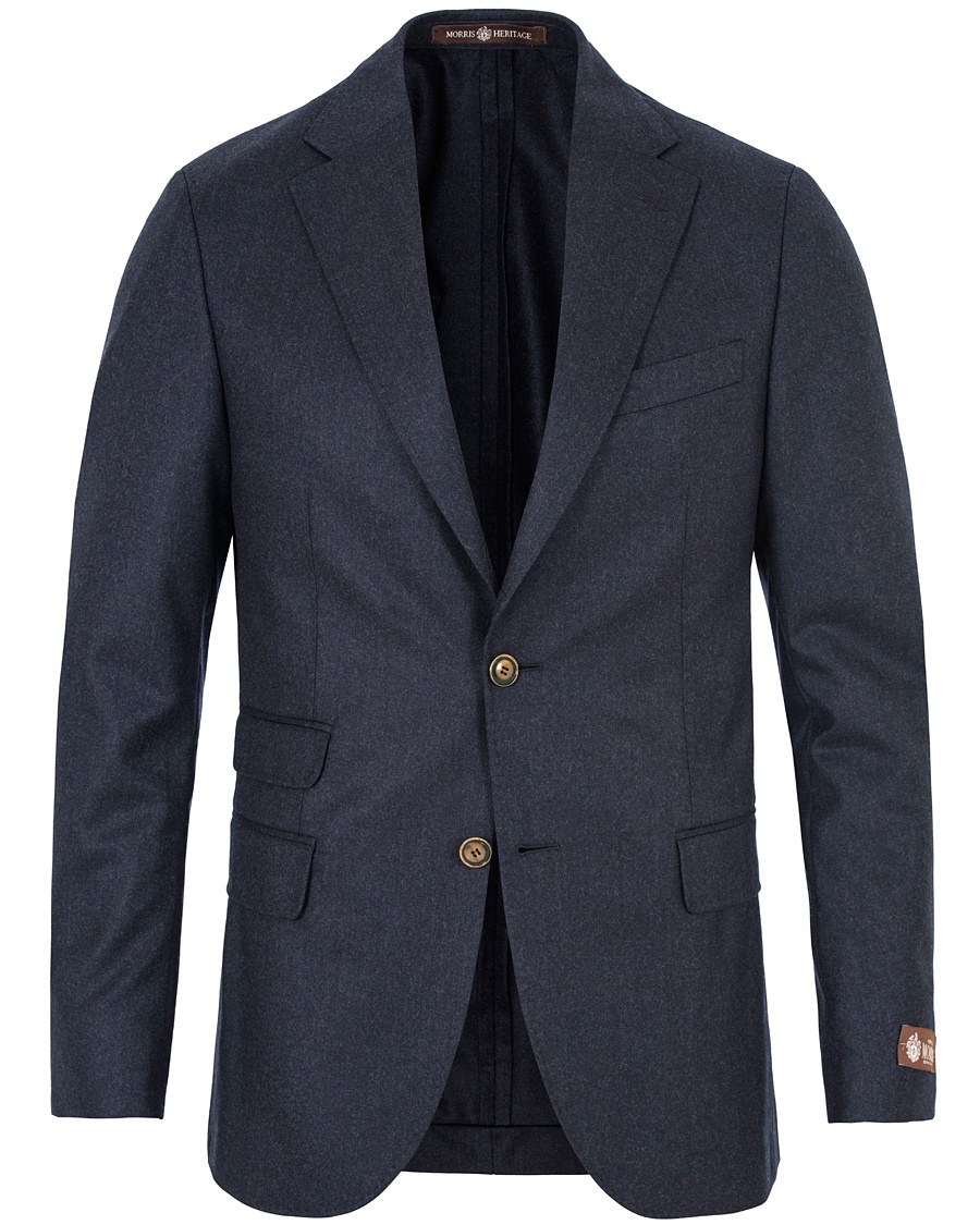  Frank Light Flannel Blazer Navy