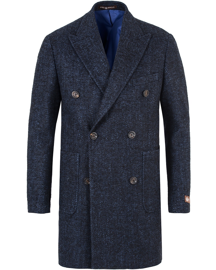  Herringbone Coat Blazer Navy