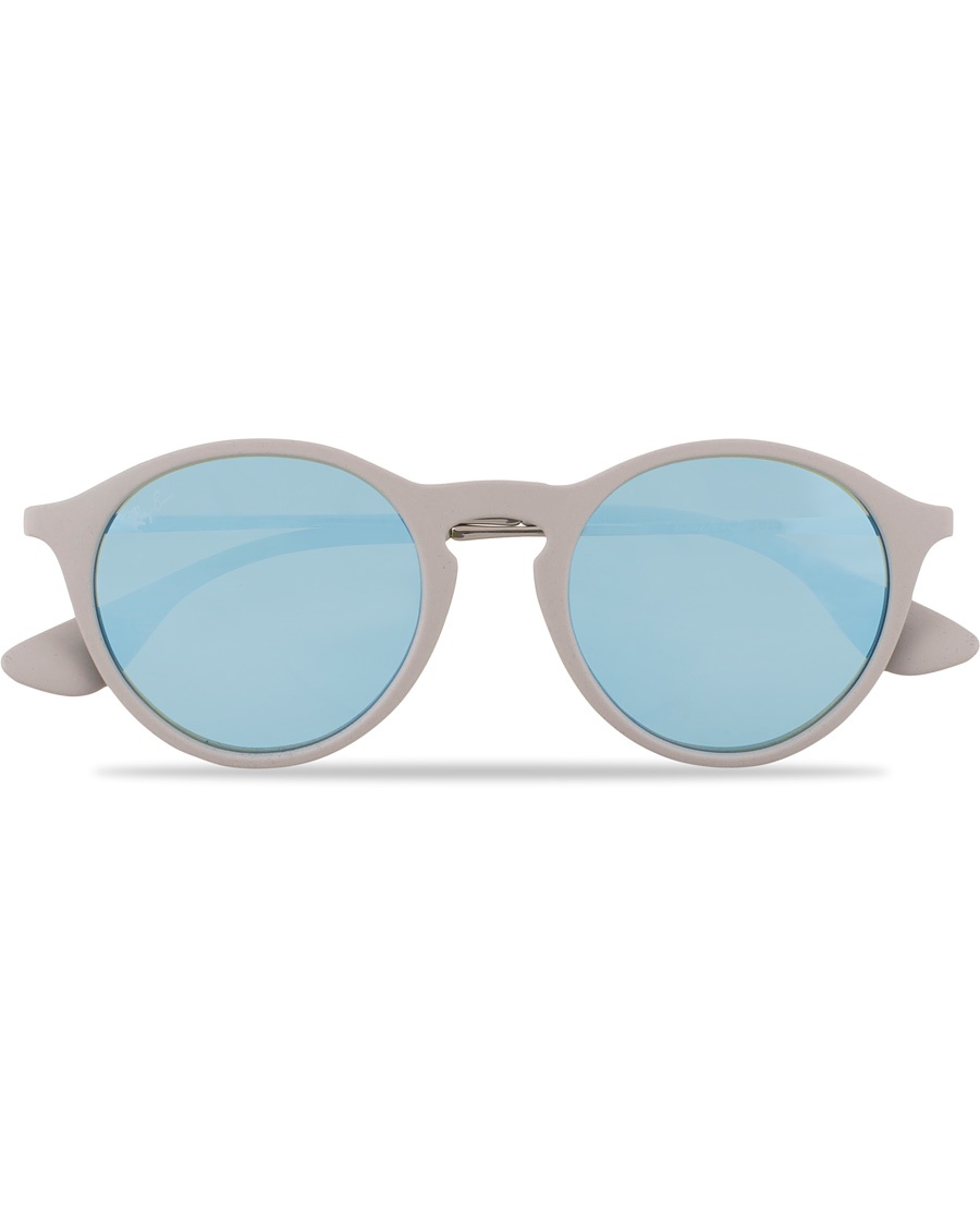  0RB4243 Round Sunglasses Rubber Grey