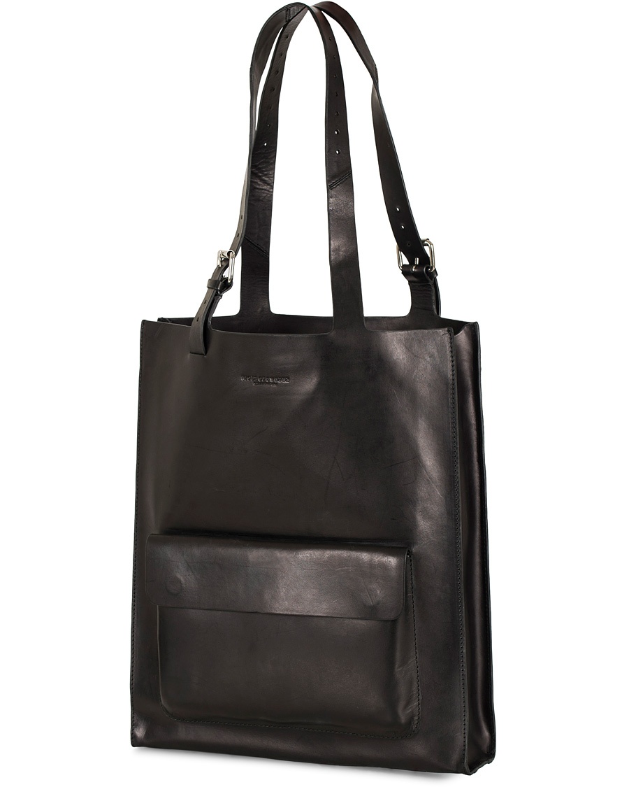  Agueli Leather Tote Bag Black
