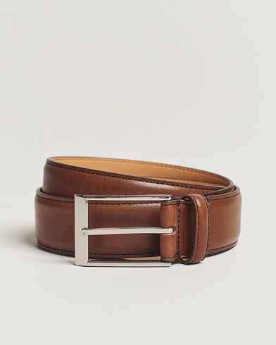 Herre | Belter | Tiger of Sweden | Helmi Leather 3,5 cm Belt Brown