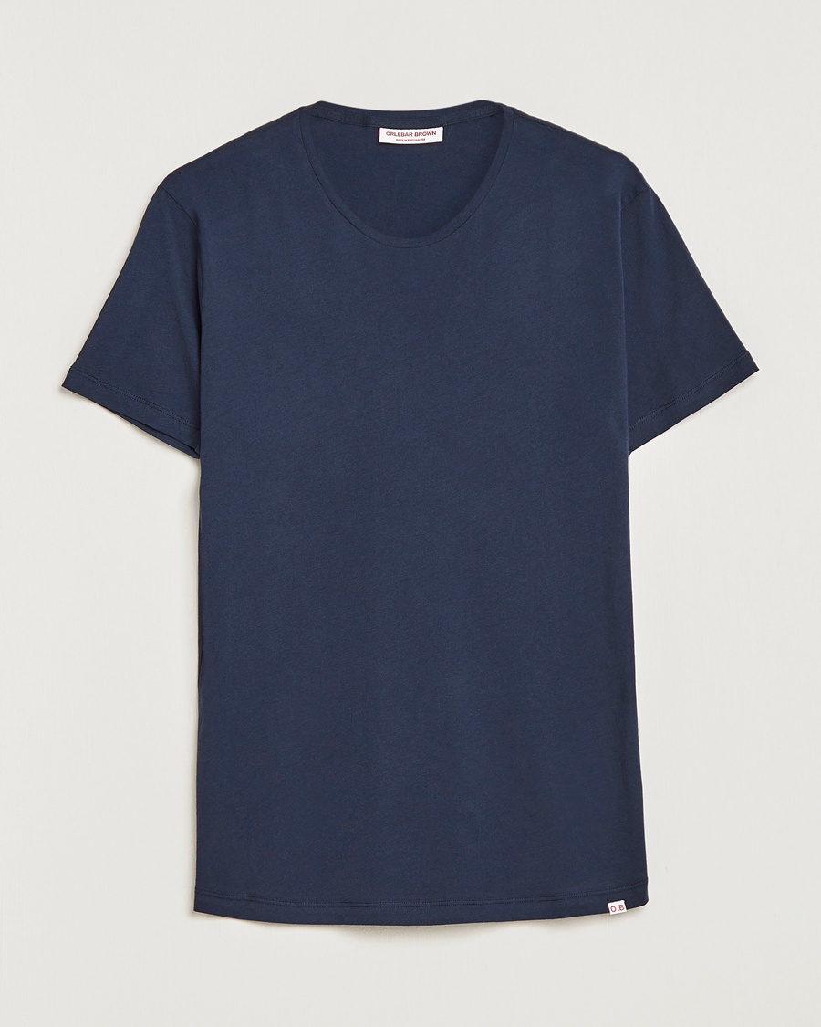 Orlebar Brown OB Crew Neck Tee Navy – Blå
