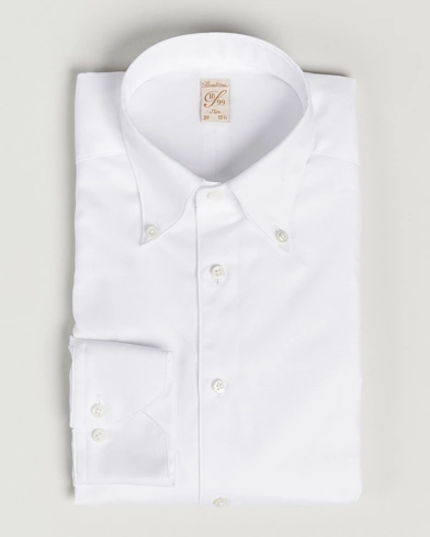 Herre | Klær | Stenströms | 1899 Slimline Supima Cotton Structure Shirt White